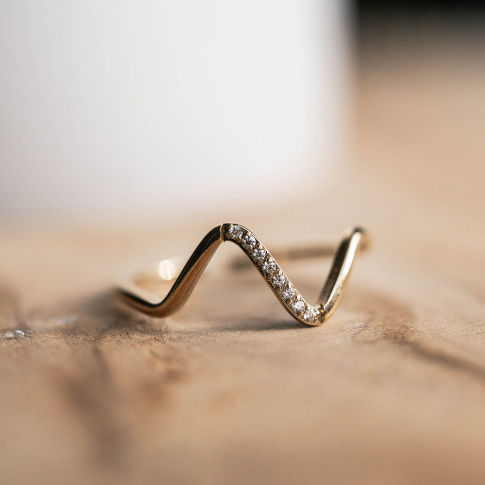 Hawaï | Bague en acier inoxydable | Doré