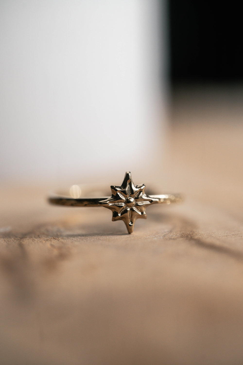 Sirius | Bague en acier inoxydable | Doré