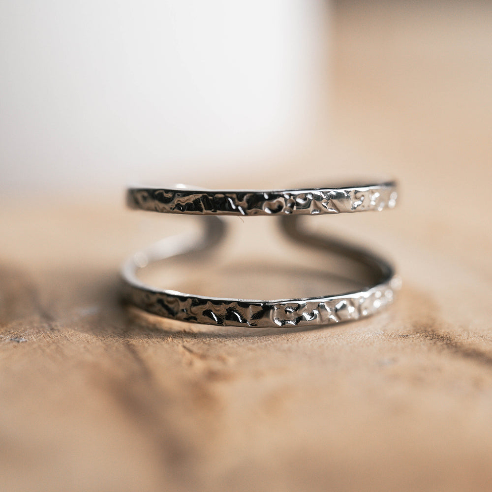 Bodrum | Bague en acier inoxydable | Argenté