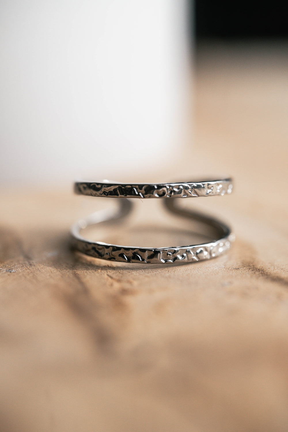 Bodrum | Bague en acier inoxydable | Argenté