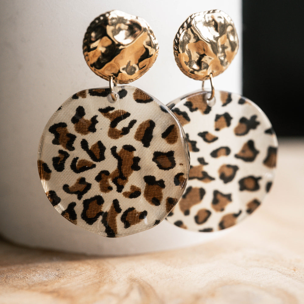 Phoenix | Boucles d'oreilles en acier inoxydable | Doré