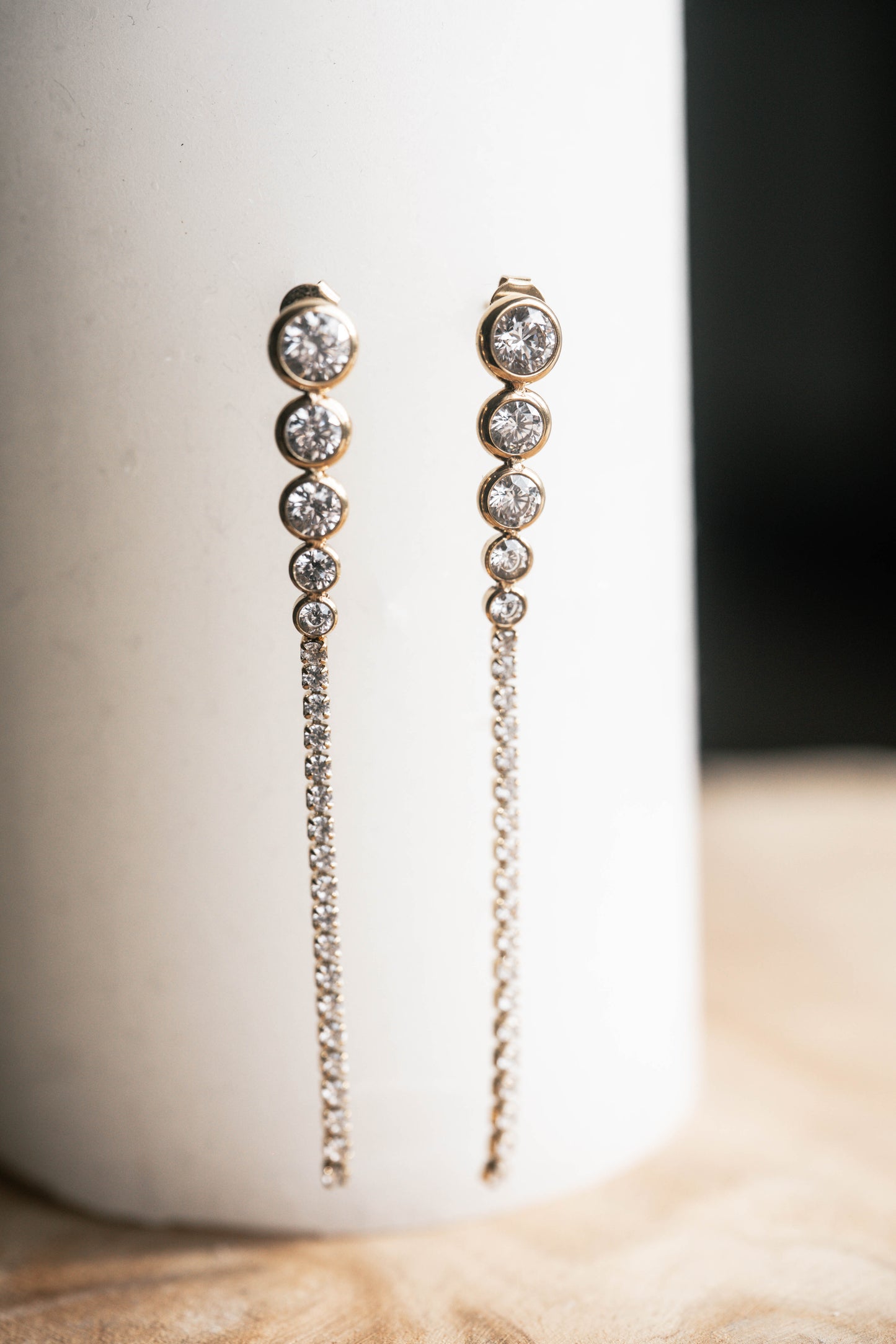 Cannes | Boucles d'oreilles en acier inoxydable | Doré