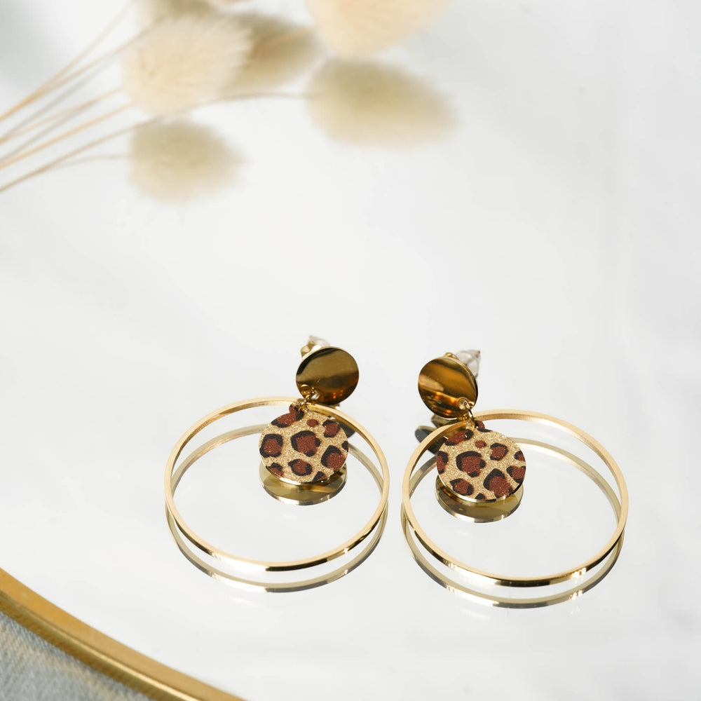 Boucles d'oreilles acier inoxydable - Serengeti