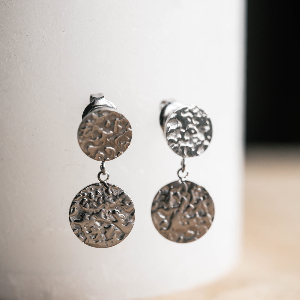 Salerne | Boucles d'oreilles en acier inoxydable | Argenté