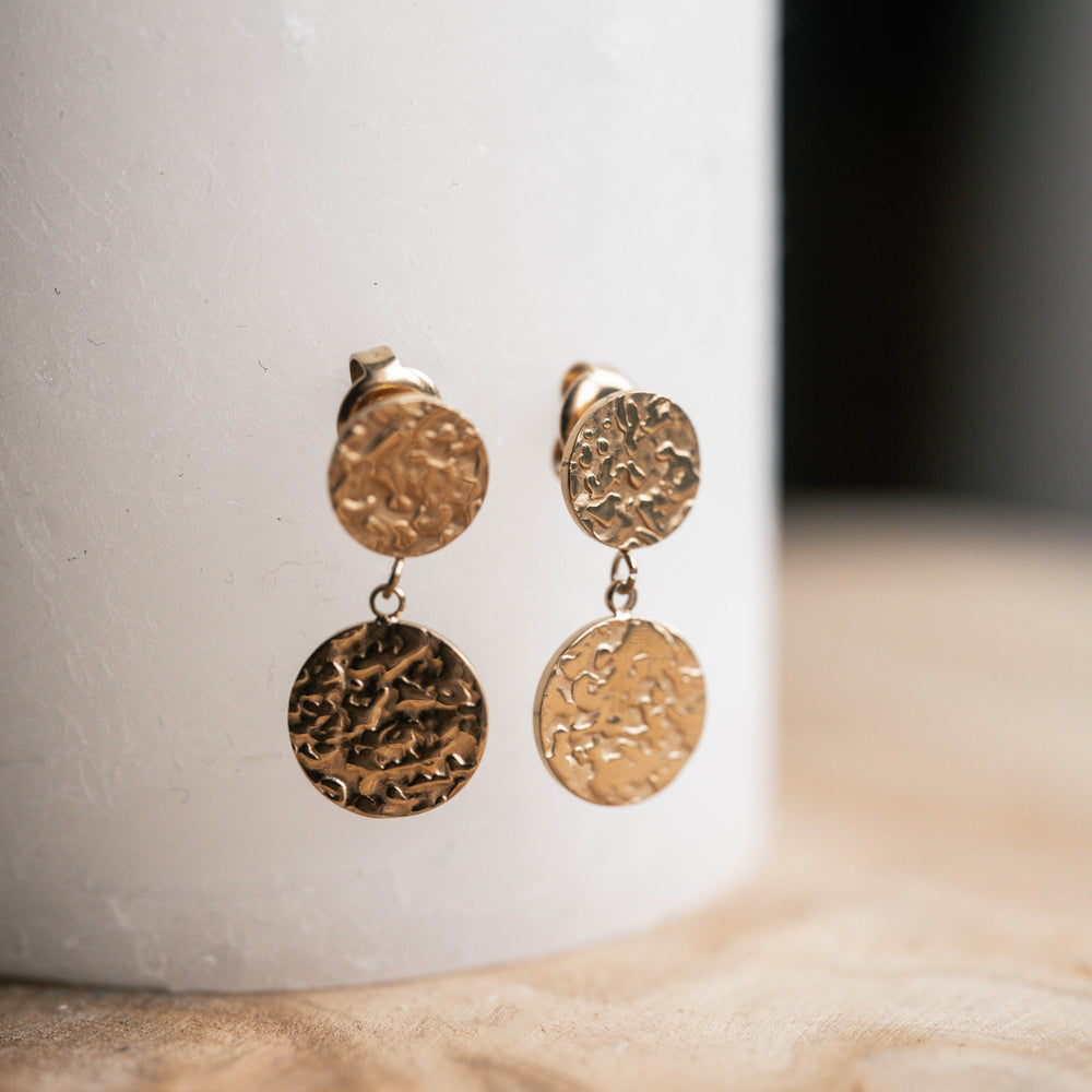 Salerne | Boucles d'oreilles en acier inoxydable | Doré