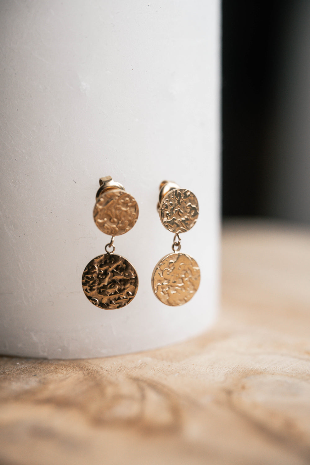 Salerne | Boucles d'oreilles en acier inoxydable | Doré