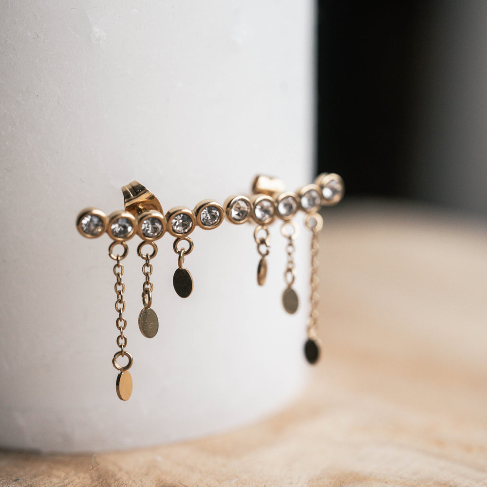 Dubrovnik | Boucles d'oreilles / puces en acier inoxydable | Doré