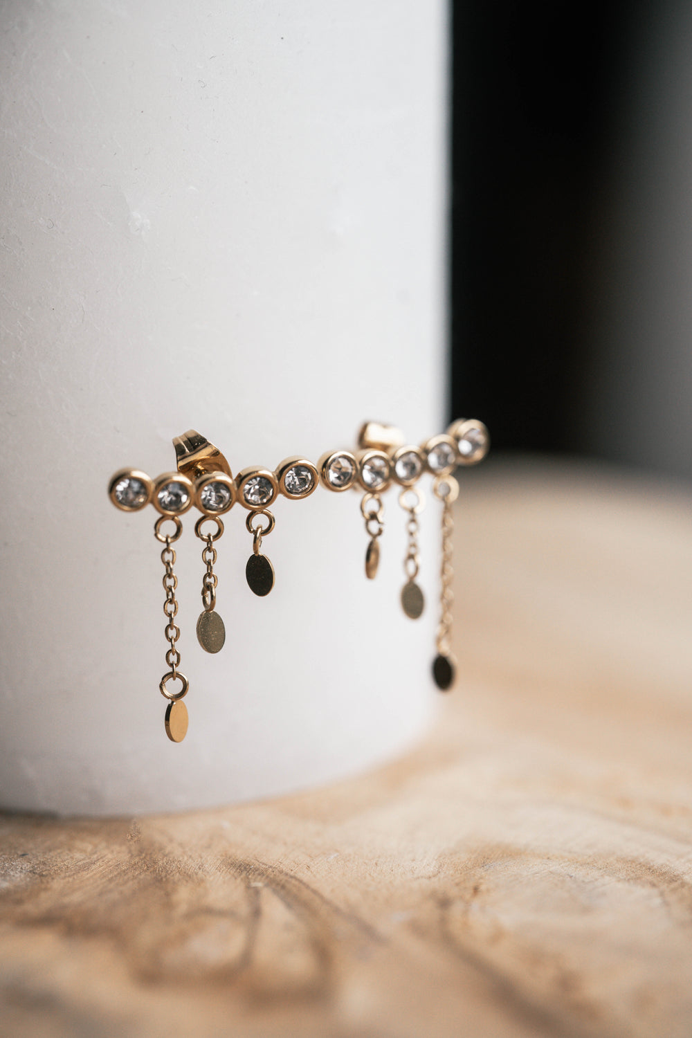 Dubrovnik | Boucles d'oreilles / puces en acier inoxydable | Doré