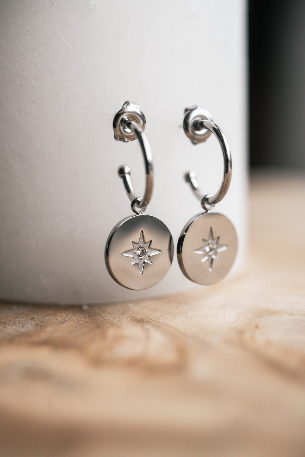 Oslo | Boucles d'oreilles / créoles en acier inoxydable | Argenté