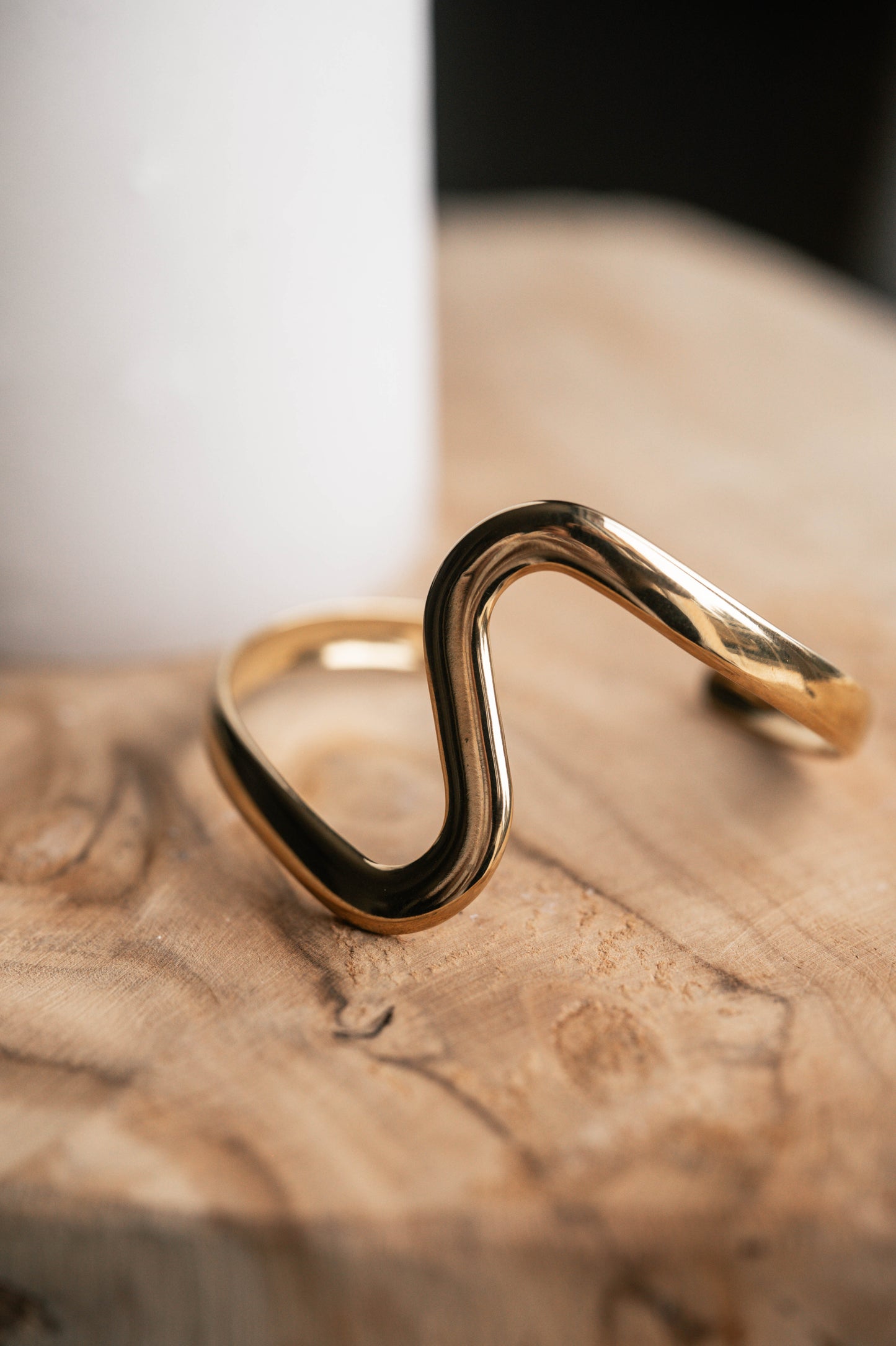 Hawaï | Bracelet / jonc en acier inoxydable | Doré