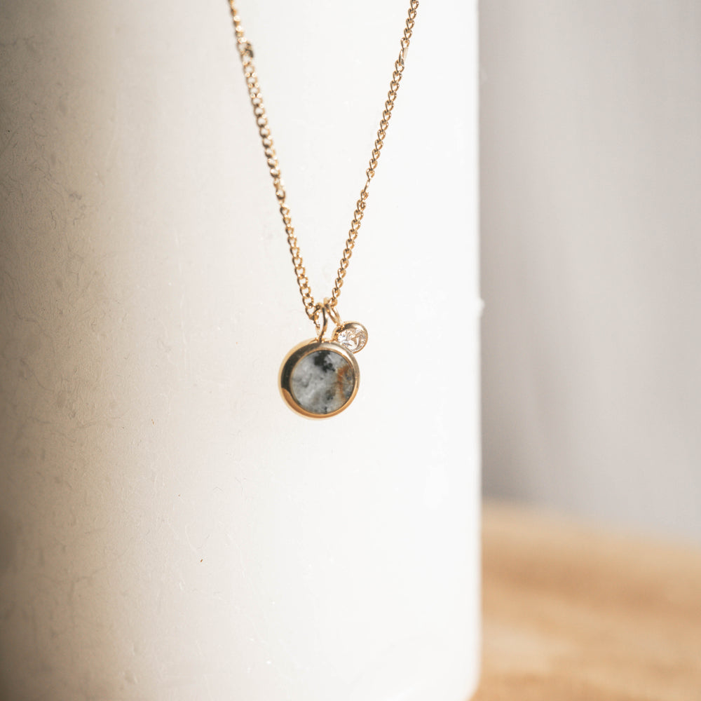 Mexico | Collier en acier inoxydable et pierre naturelle | Turquoise africaine | Doré