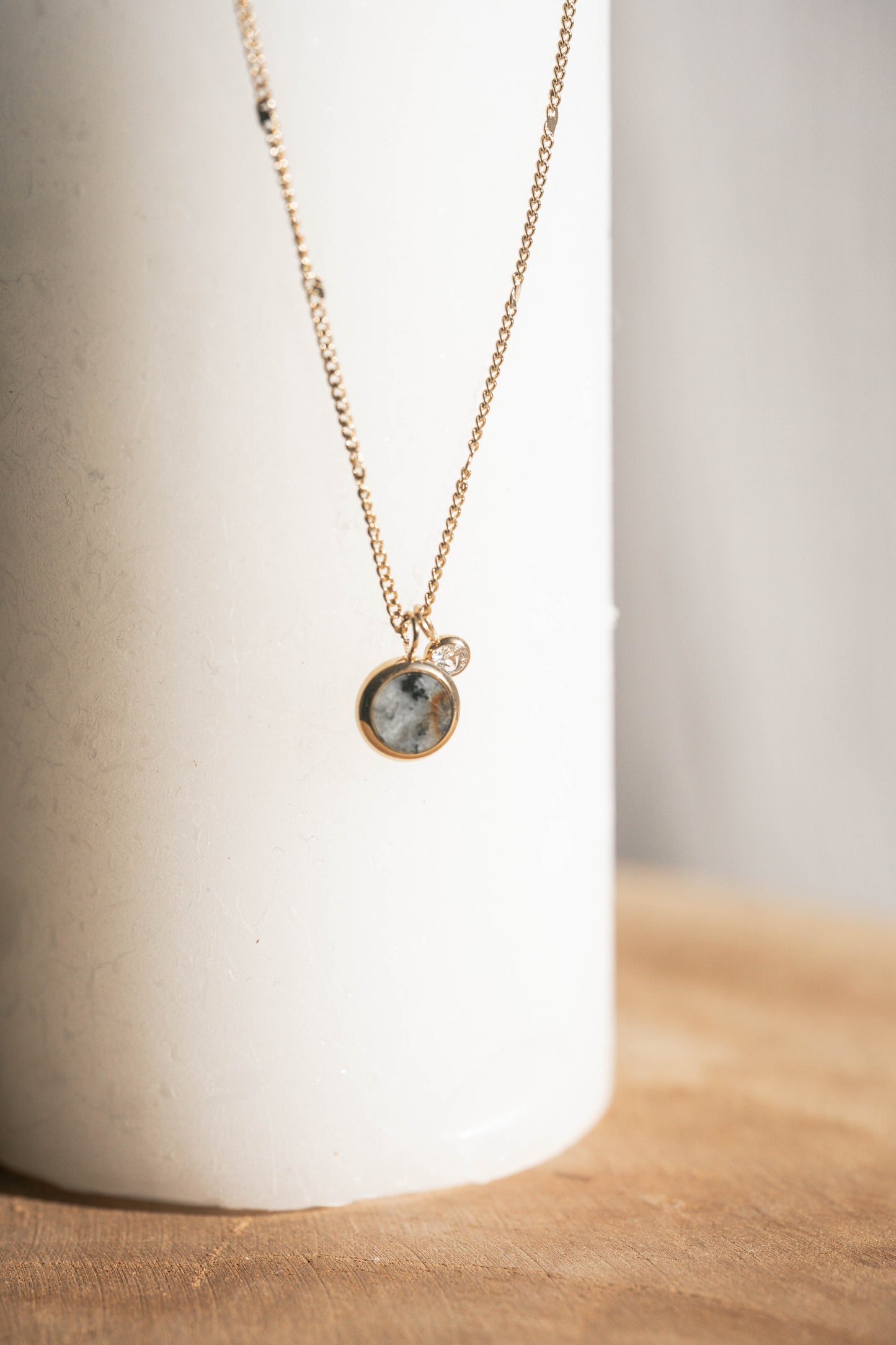 Mexico | Collier en acier inoxydable et pierre naturelle | Turquoise africaine | Doré