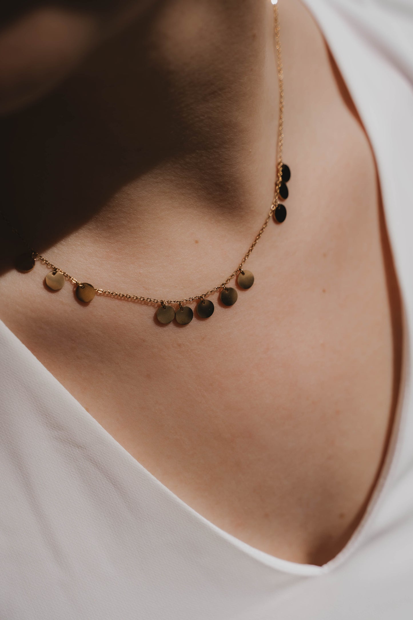 Sao Paulo | Collier pampilles en acier inoxydable | Doré