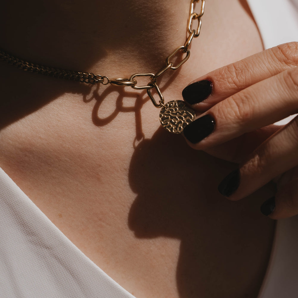 Oslo | Collier en acier inoxydable | Doré