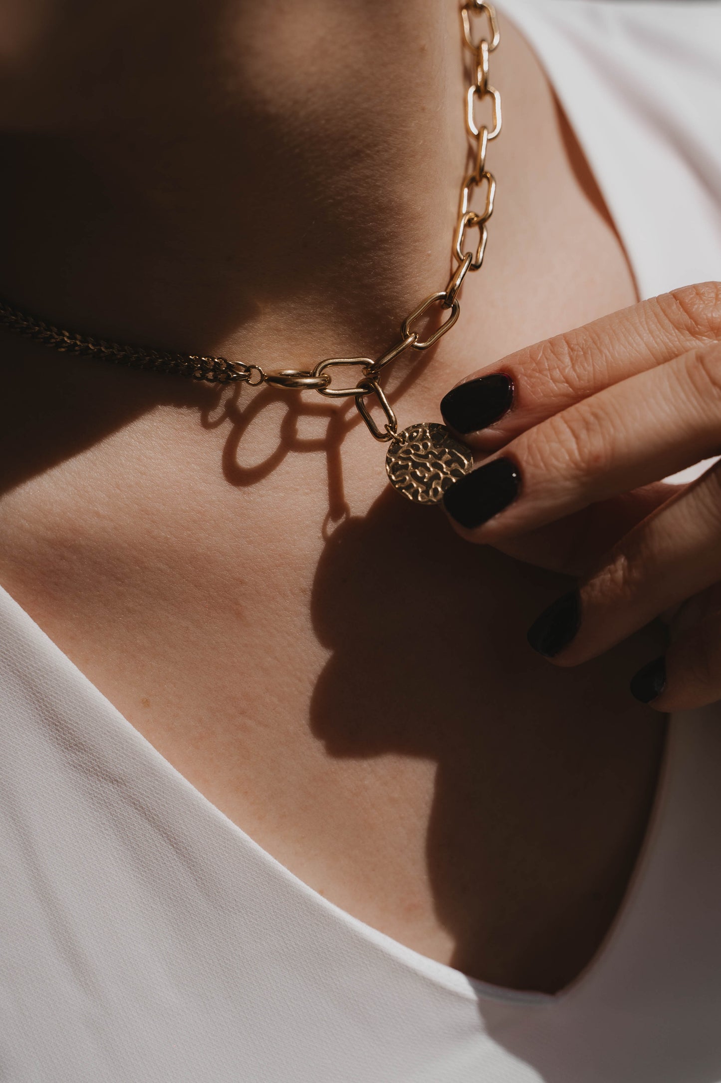 Oslo | Collier en acier inoxydable | Doré