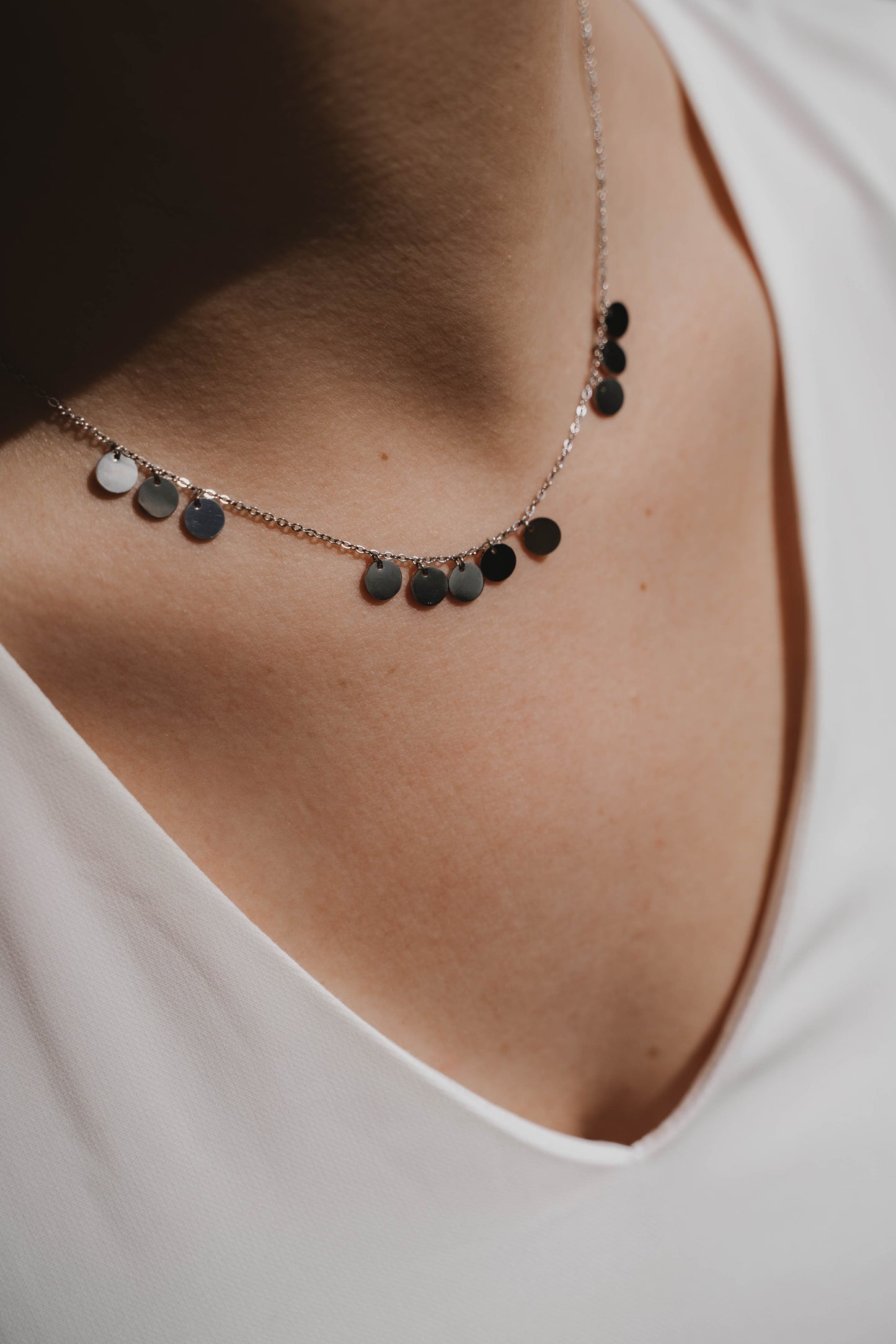 Sao Paulo | Collier pampilles en acier inoxydable | Argenté