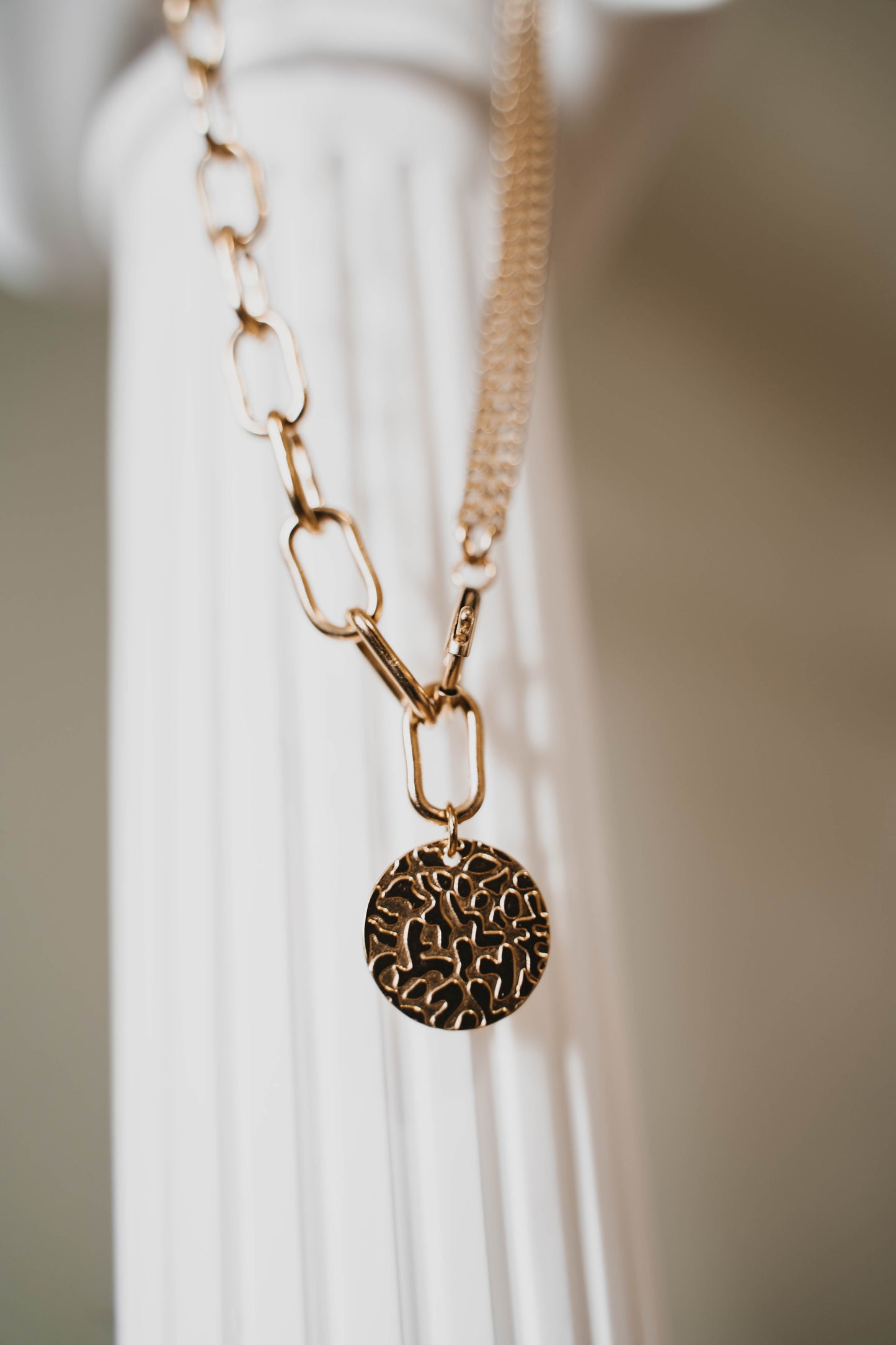 Oslo | Collier en acier inoxydable | Doré