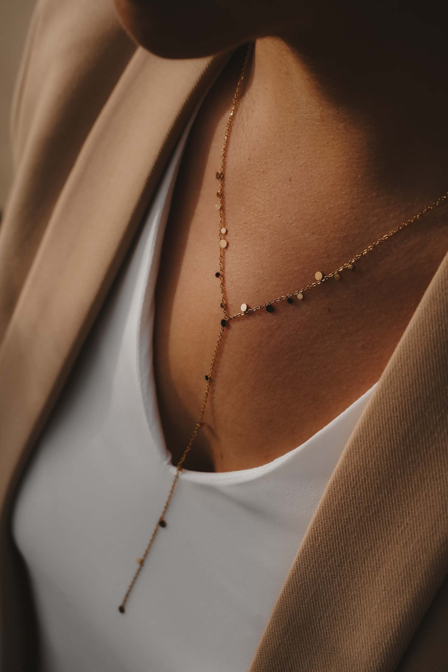 Collier acier inoxydable - Sofia - Doré