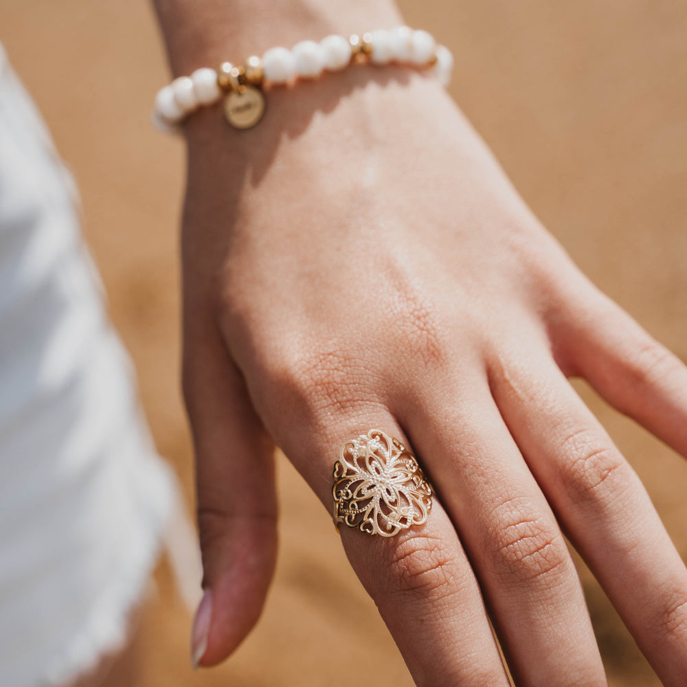Gallipoli | Bague en acier inoxydable | Doré