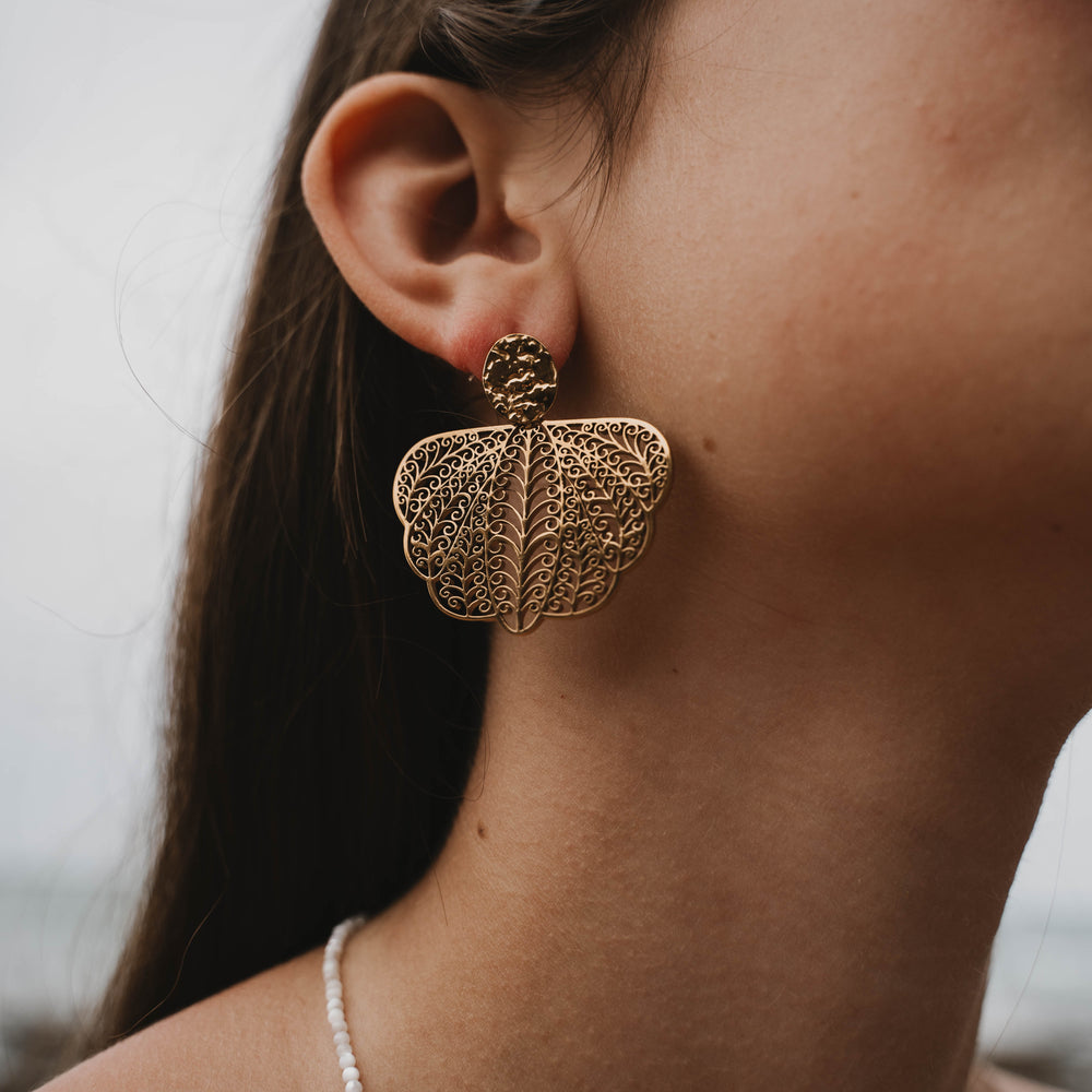 
                      
                        Salina | Boucles d'oreilles en acier inoxydable | Doré
                      
                    