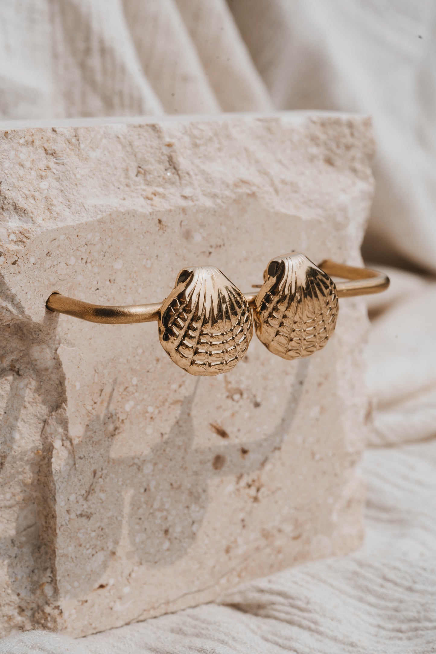 Saint Barth | Boucles d'oreilles / Puces en acier inoxydable | Doré