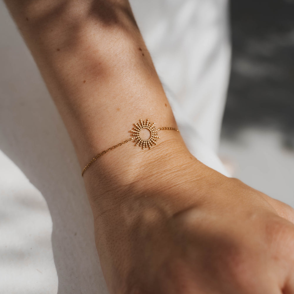 Hélios | Bracelet en acier inoxydable | Doré