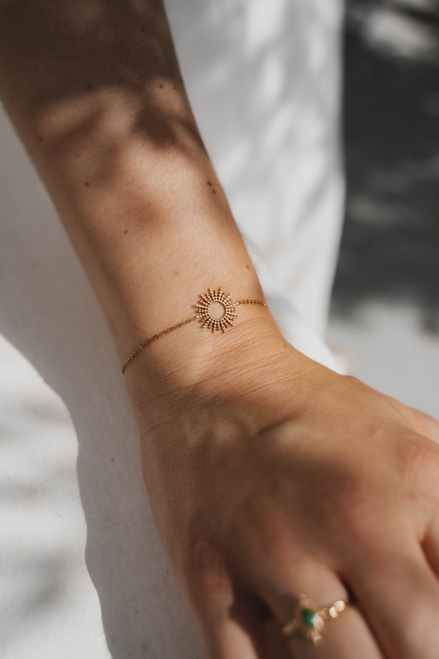 Hélios | Bracelet en acier inoxydable | Doré