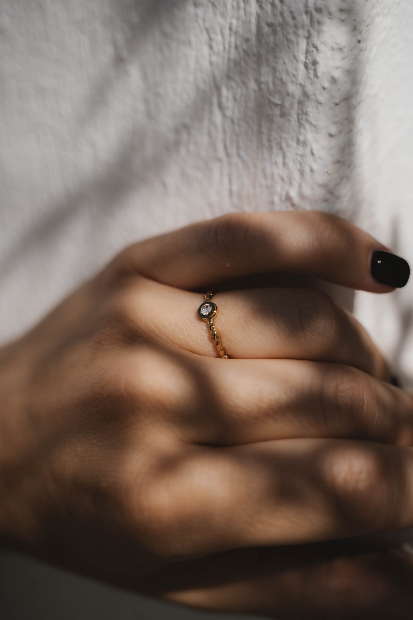 Varsovie | Bague en acier inoxydable | Doré