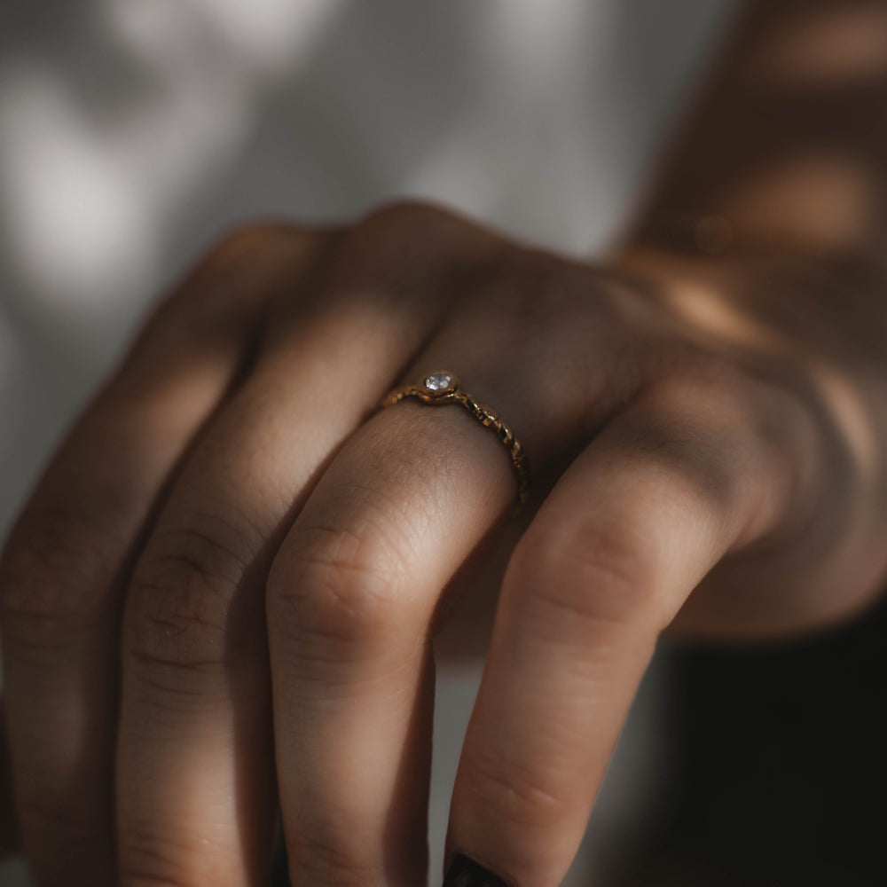 
                      
                        Varsovie | Bague en acier inoxydable | Doré
                      
                    