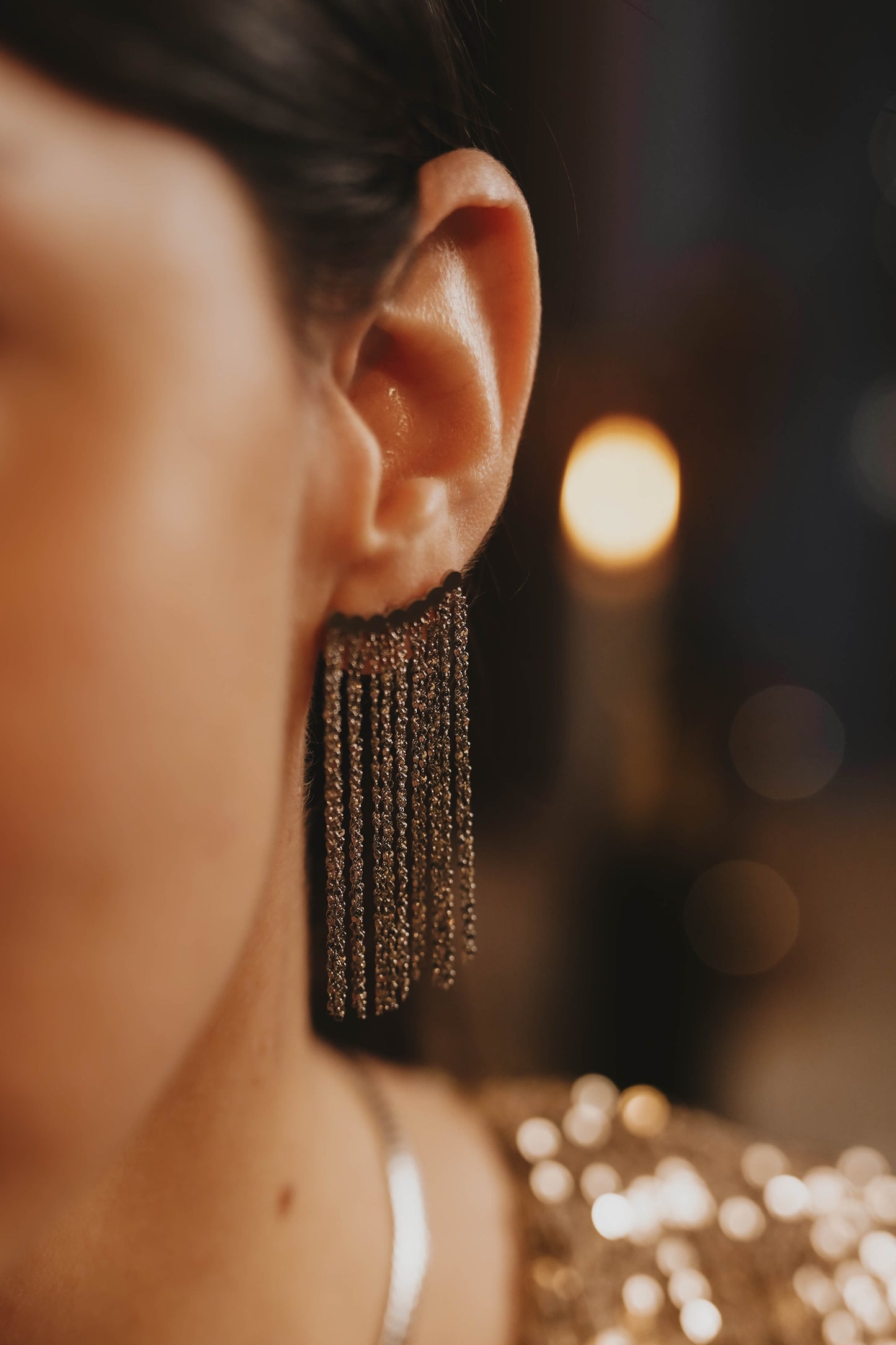 Boucles d'oreilles en acier inoxydable - Bergamo - Argenté