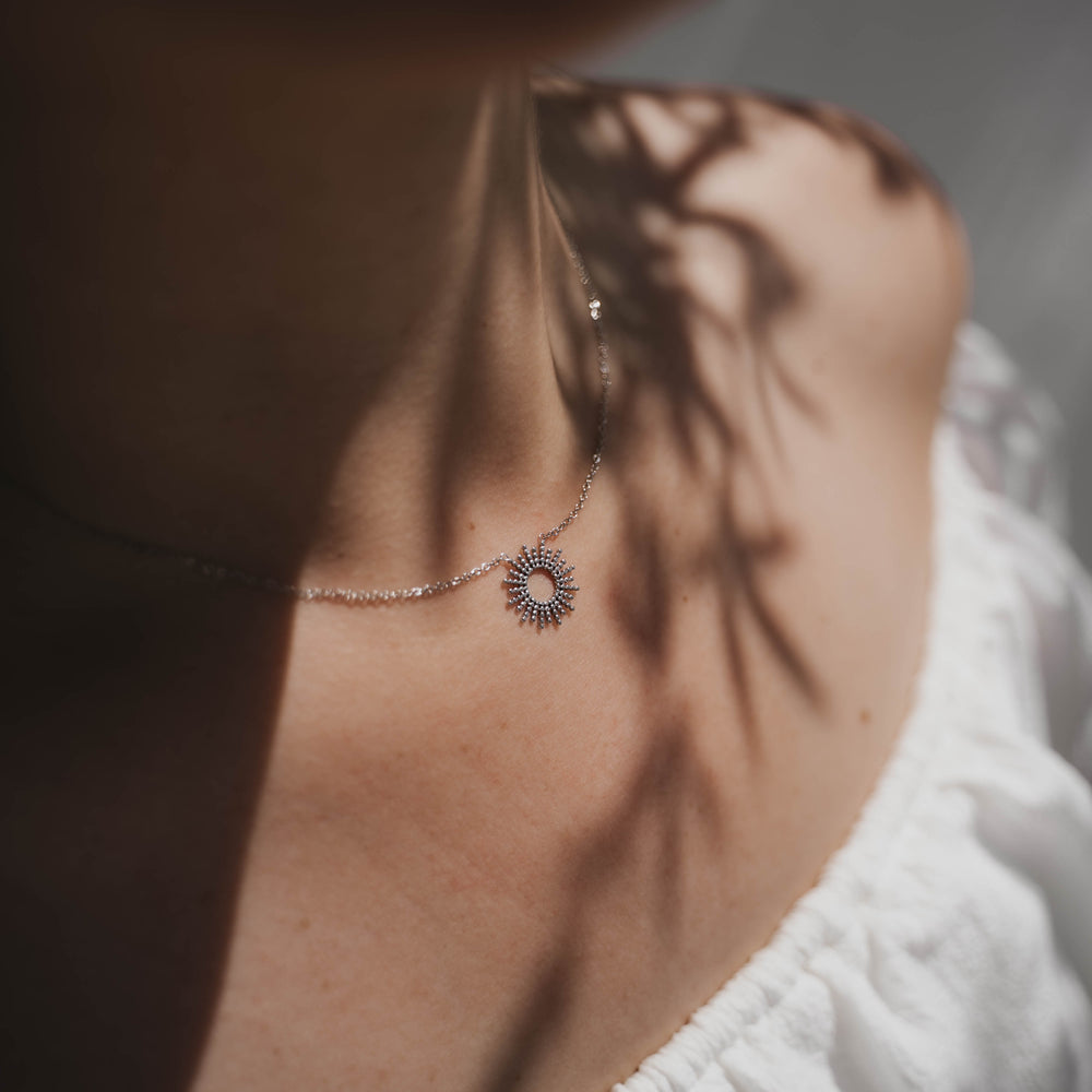 Hélios | Collier en acier inoxydable | Argenté