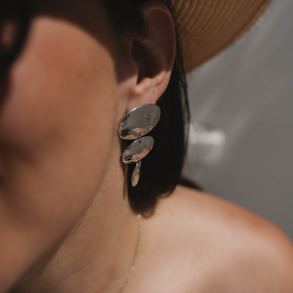 Malé | Boucles d'oreilles en acier inoxydable | Argenté