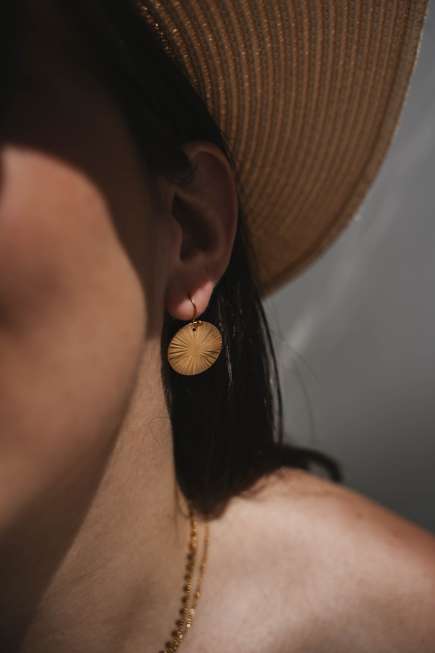 Formentera | Boucles d'oreilles en acier inoxydable | Doré