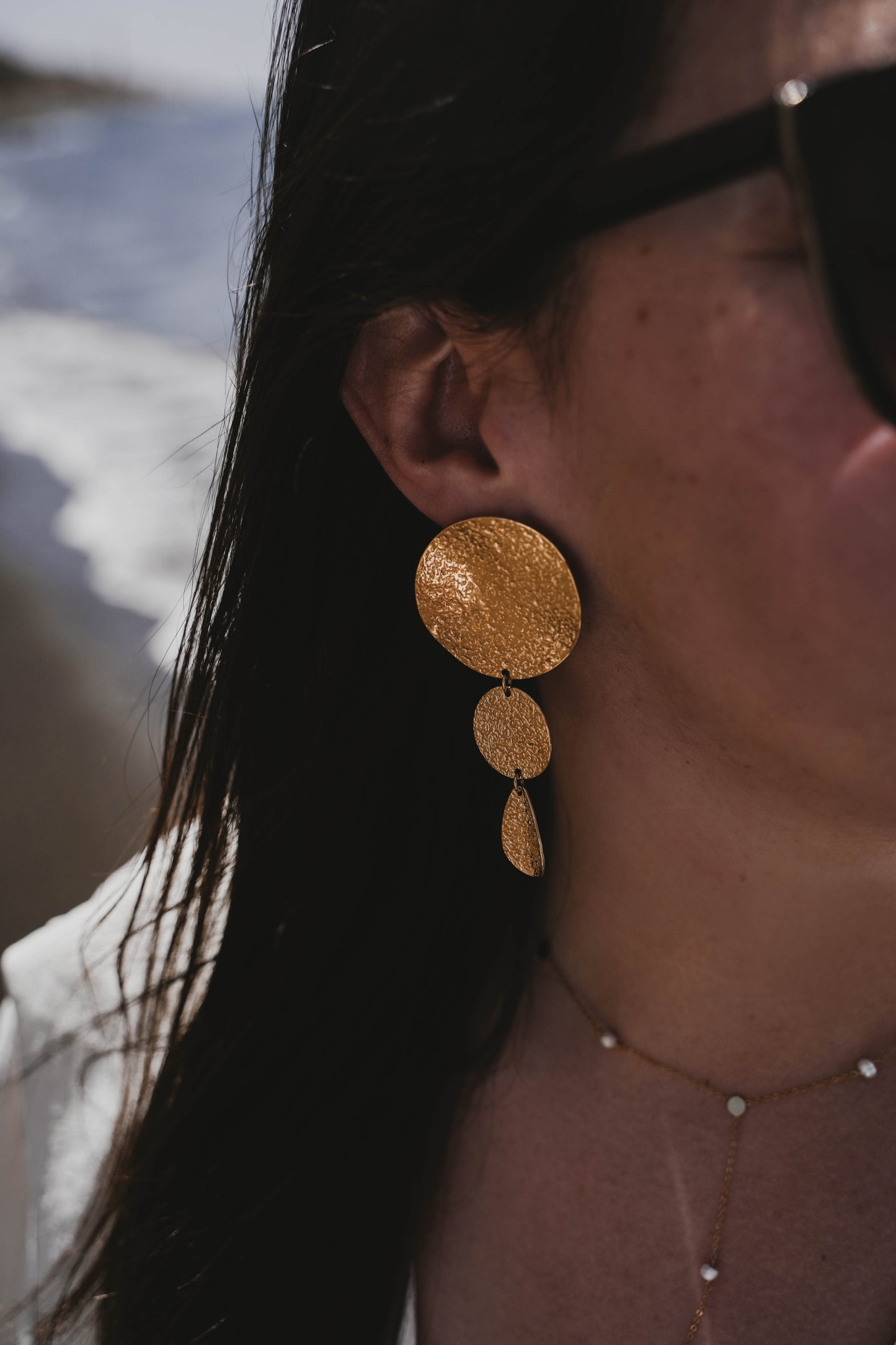 Las Vegas | Boucles d'oreilles en acier inoxydable | Doré