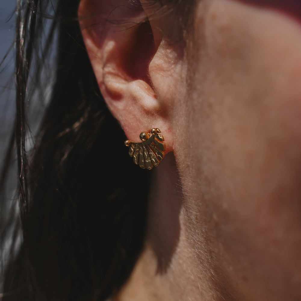 Bogota | Boucles d'oreilles / puces en acier inoxydable | Doré