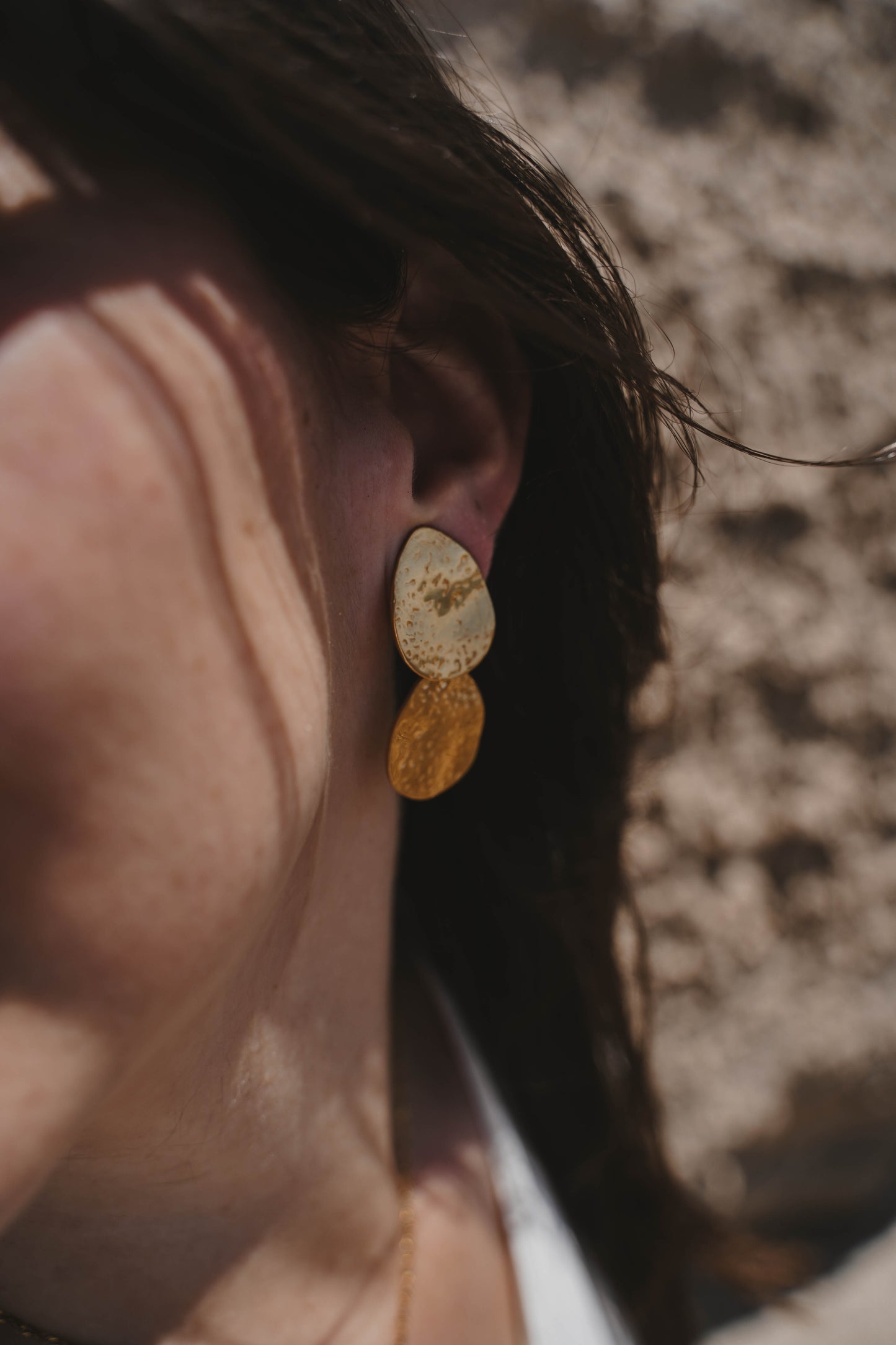 Tunis | Clips d'oreilles en acier inoxydable | Doré