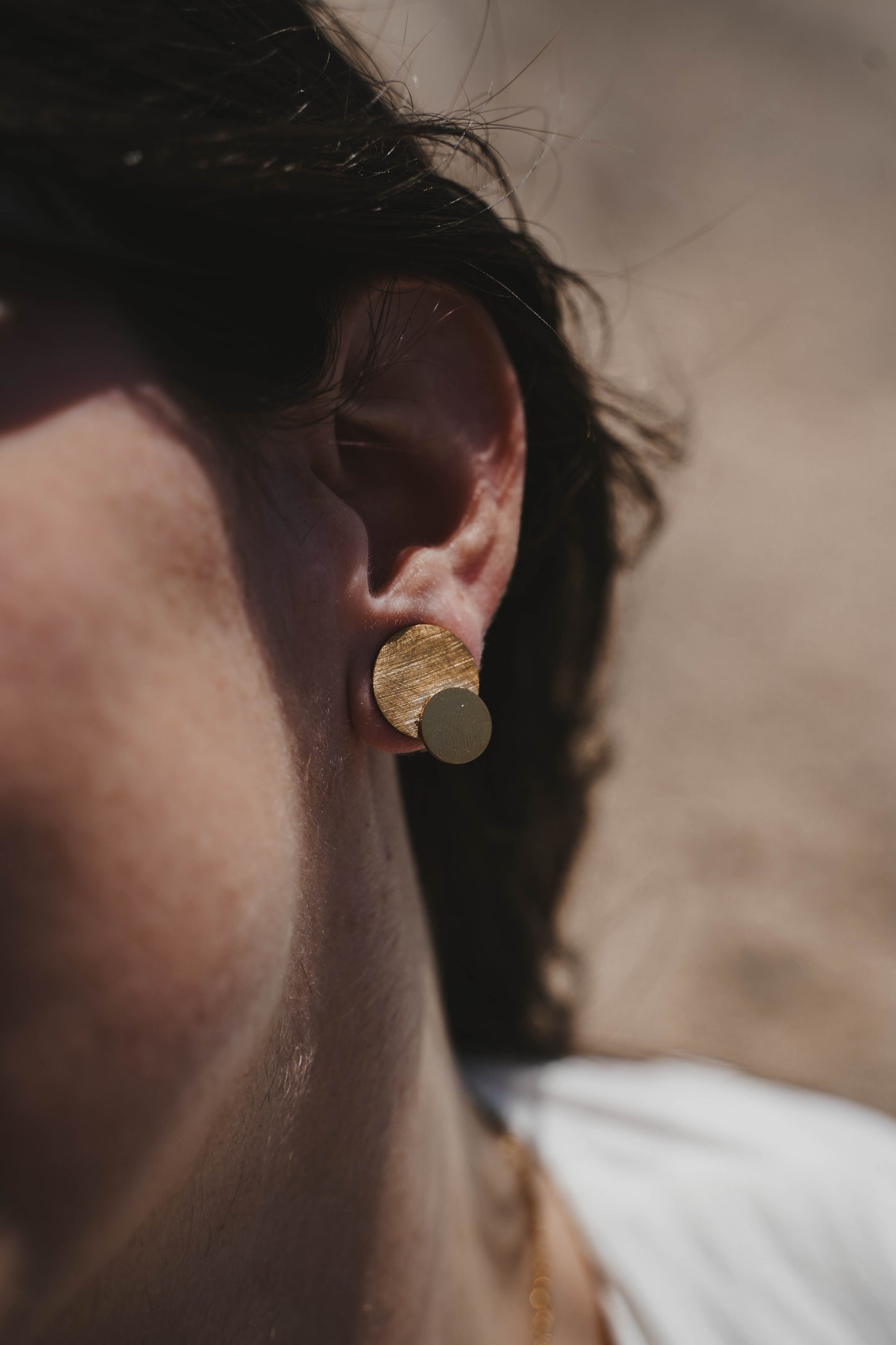 Fès | Clips d'oreilles en acier inoxydable | Doré