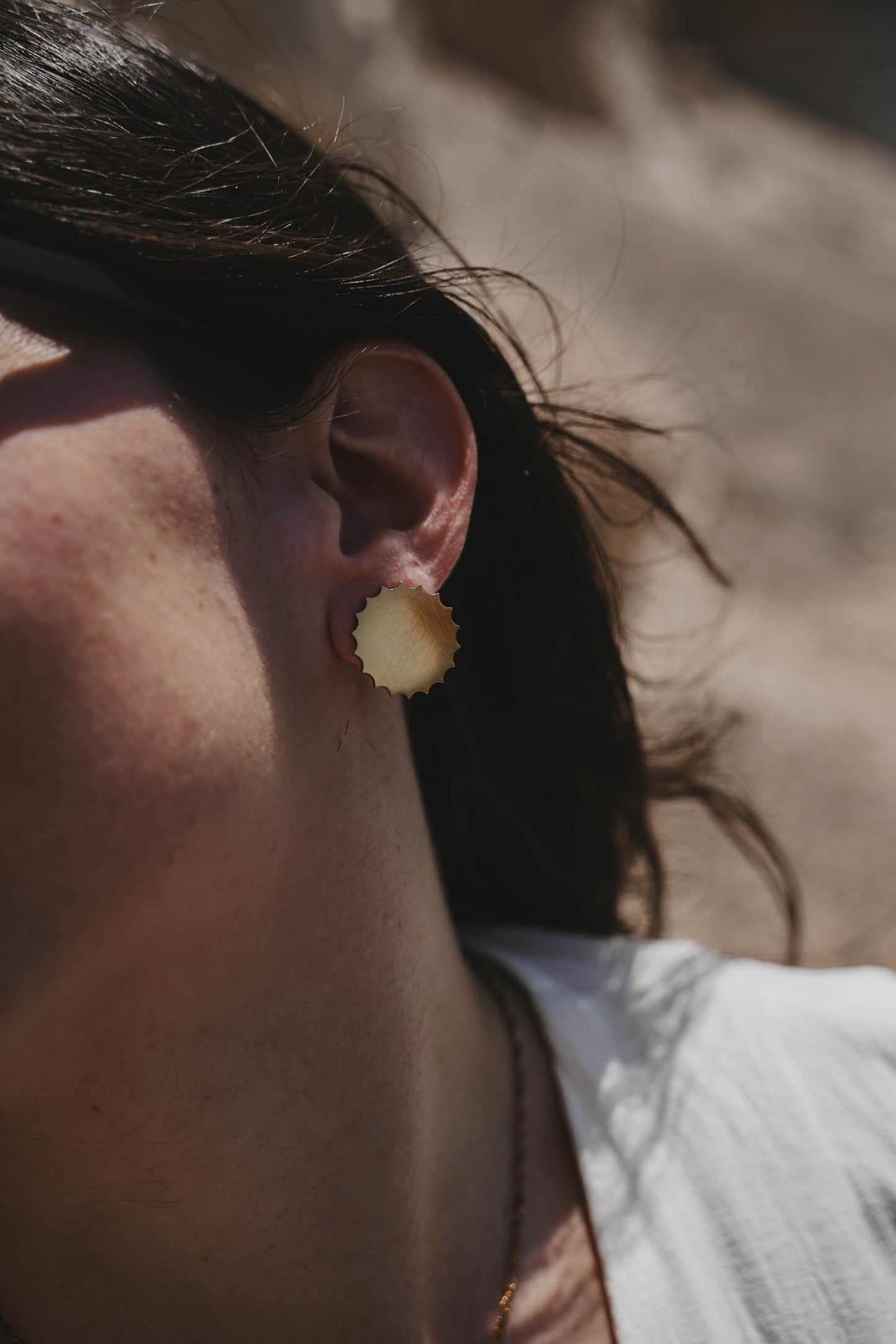 Rabat | Clips d'oreilles en acier inoxydable | Doré