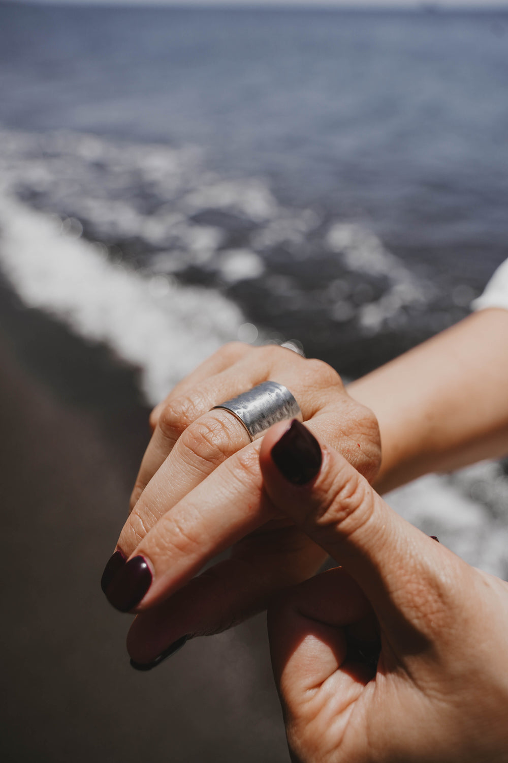 Patmos | Bague en acier inoxydable | Argenté