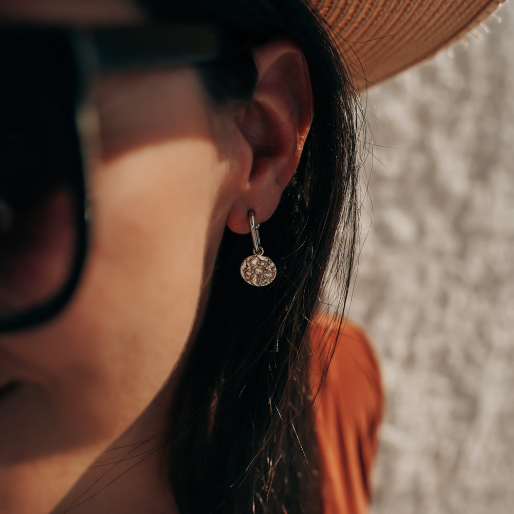 Skye | Boucles d'oreilles en acier inoxydable | Argenté