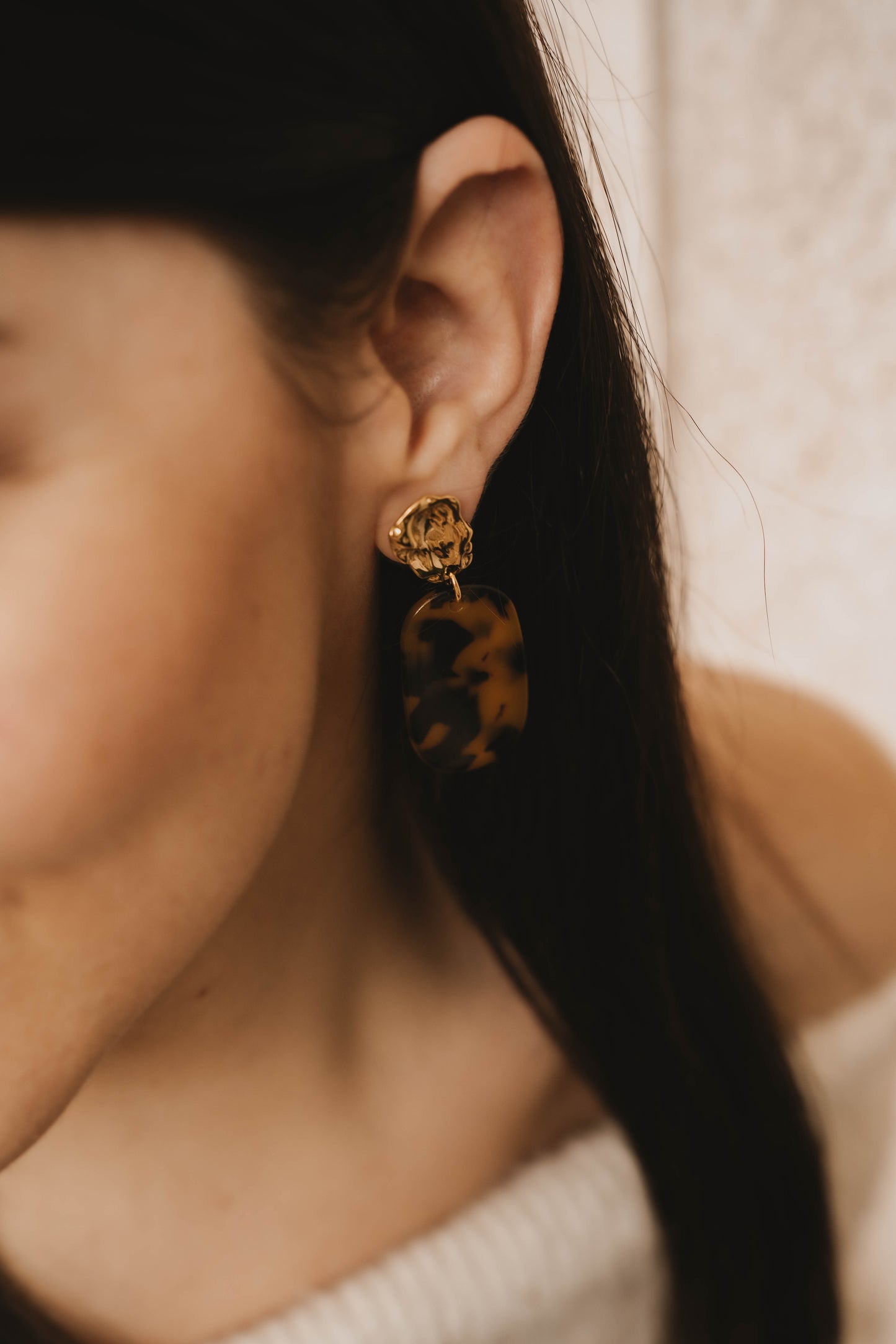 Madère | Boucles d'oreilles en acier inoxydable | Doré