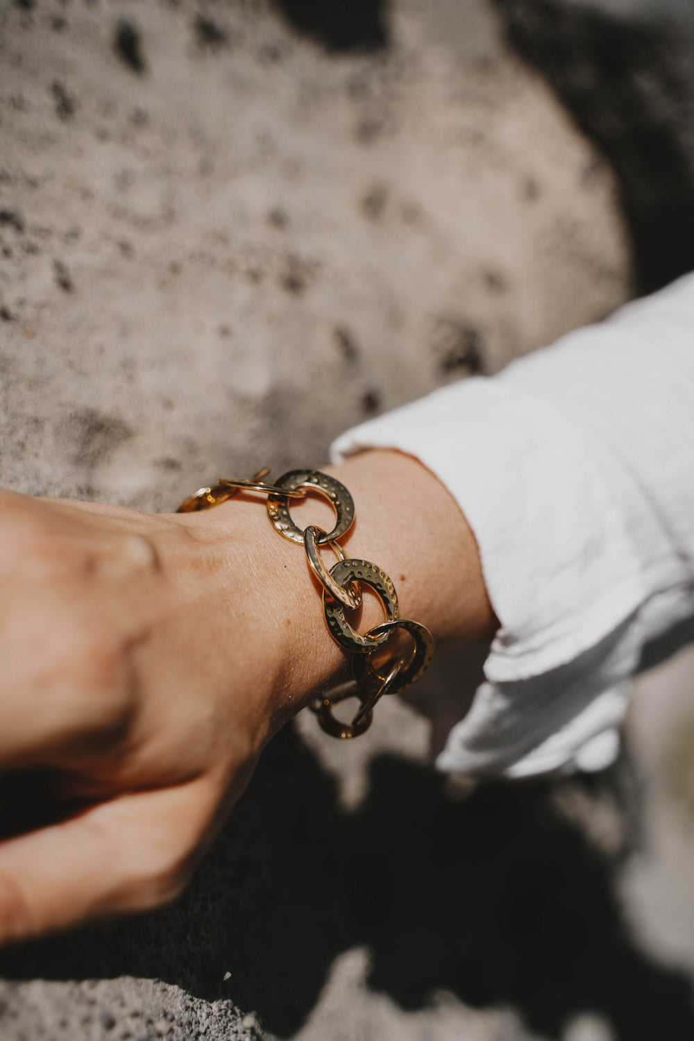 Caracas | Bracelet en acier inoxydable | Doré