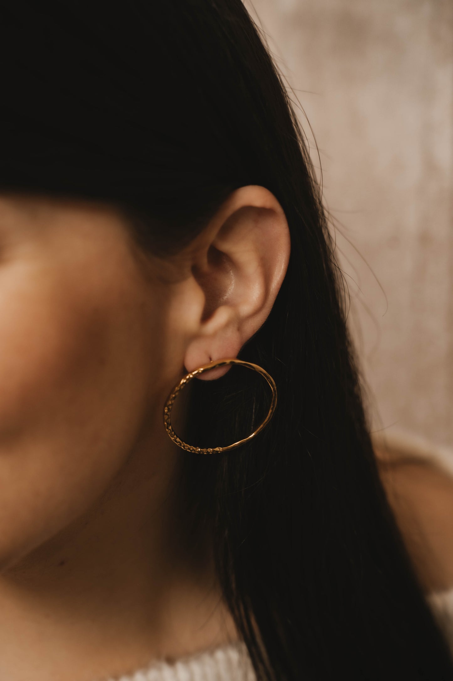 Los Angeles | Boucles d'oreilles en acier inoxydable | Doré
