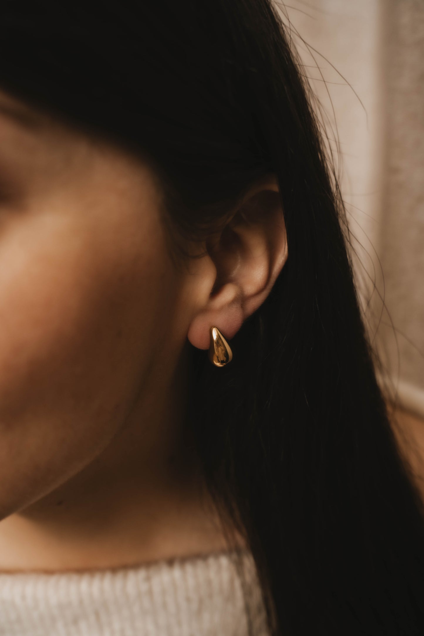 Mini Sarlat | Boucles d'oreilles en acier inoxydable | Doré