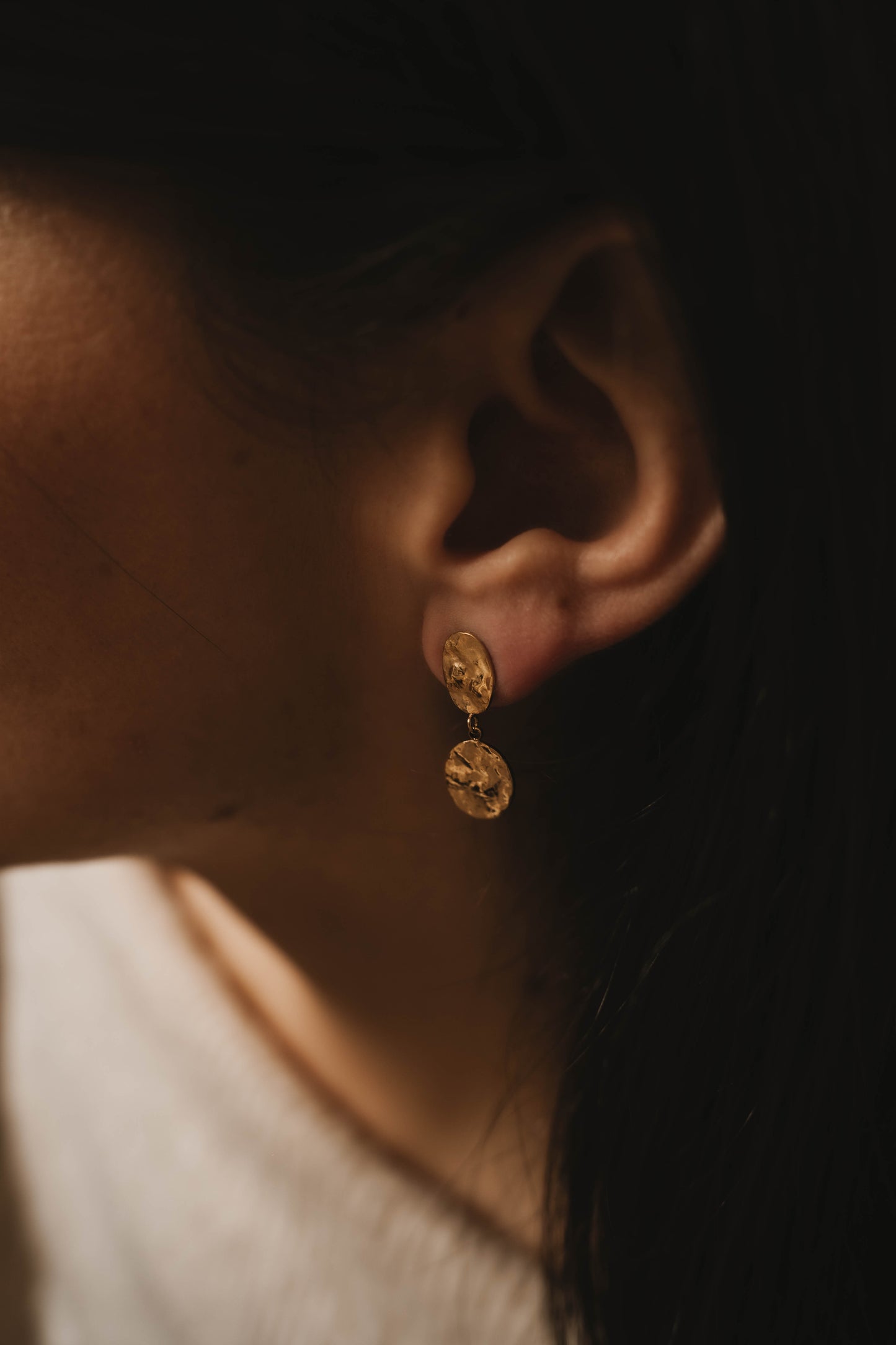 Lisbonne | Boucles d'oreilles en acier inoxydable | Doré