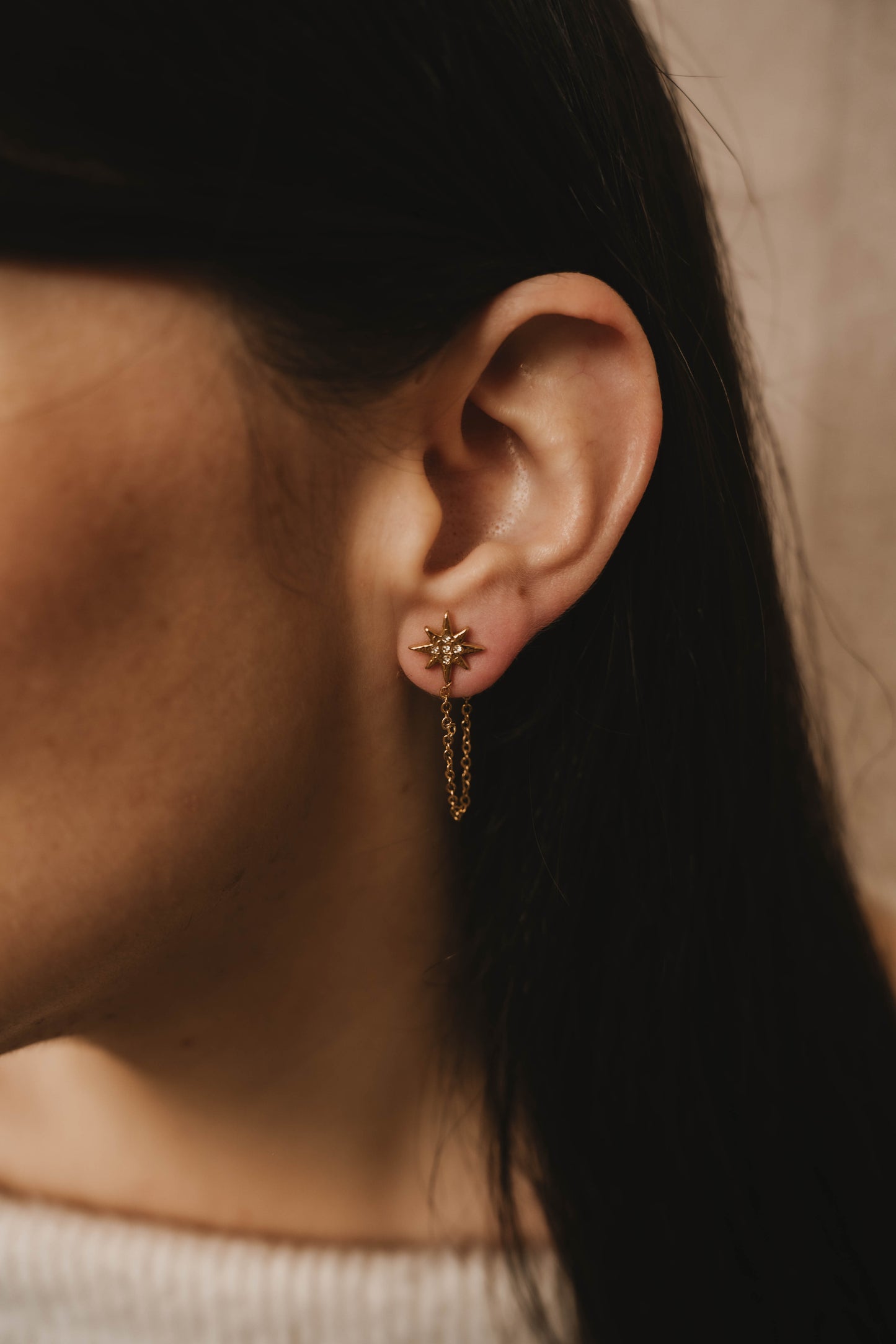 Rotterdam | Boucles d'oreilles en acier inoxydable | Doré