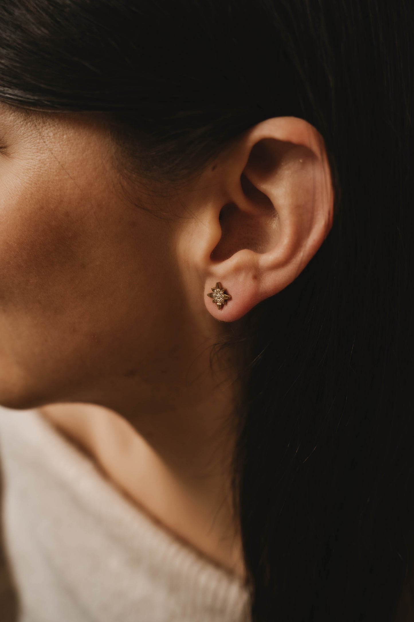 Anvers | Boucles d'oreilles/puces en acier inoxydable | Doré