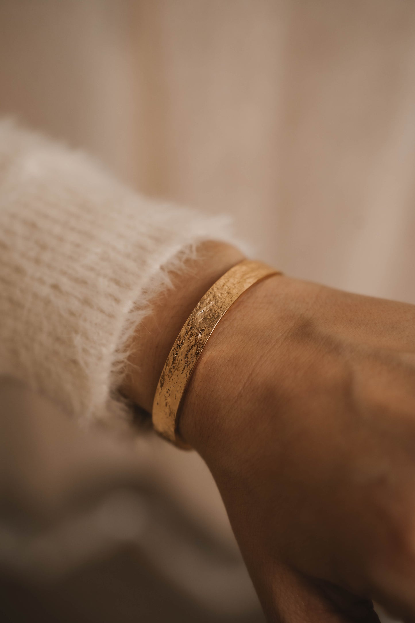 Bogota | Bracelet/jonc en acier inoxydable | Doré