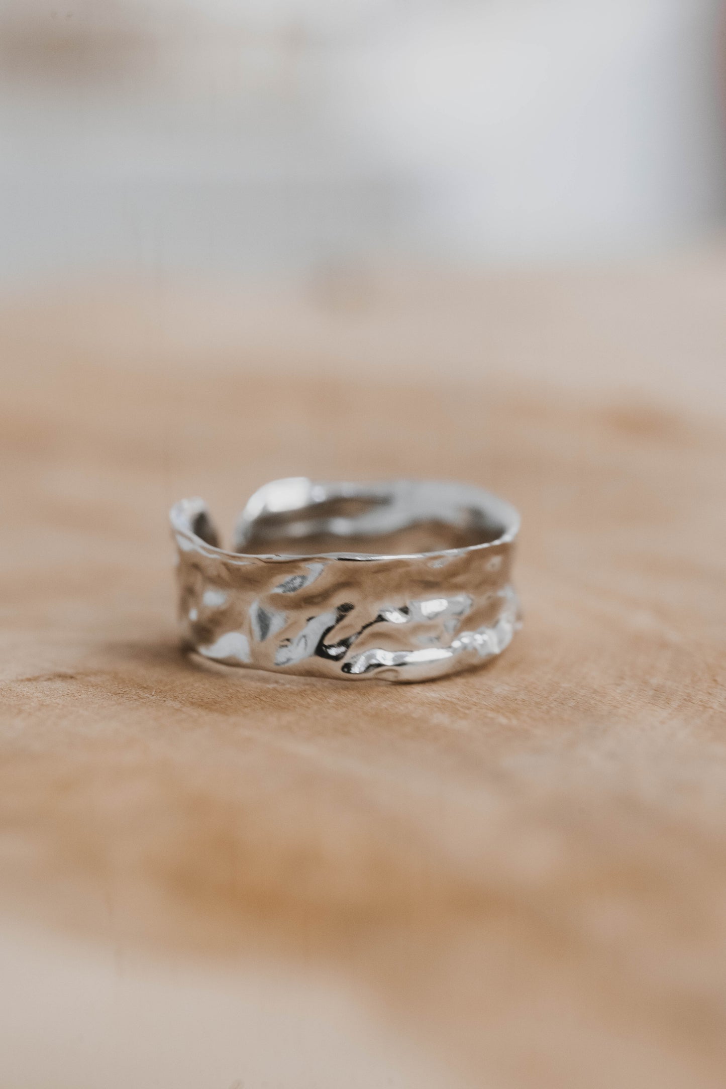 Pézenas | Bague en acier inoxydable | Argenté