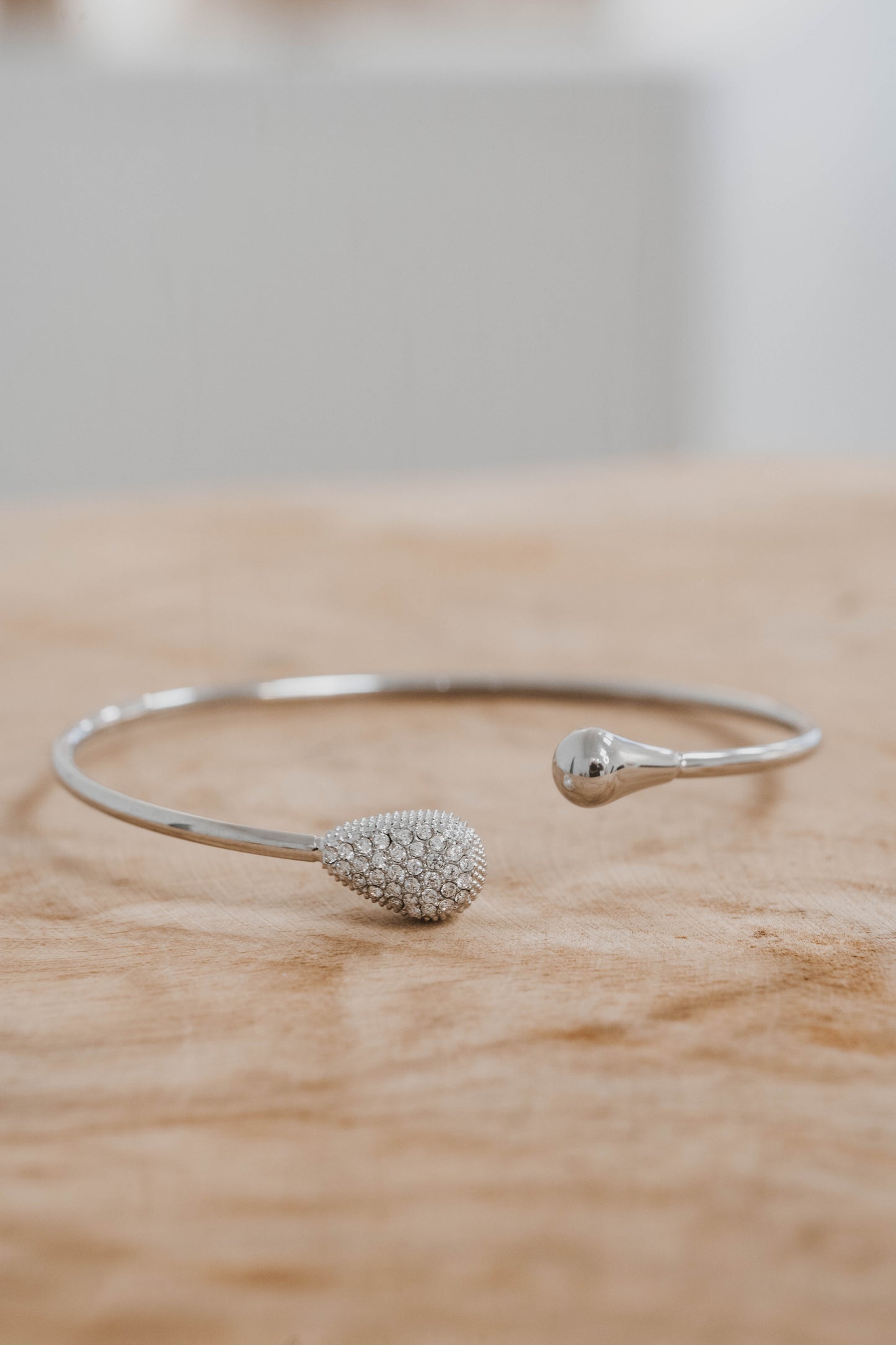 Edimbourg | Bracelet/jonc en acier inoxydable | Argenté